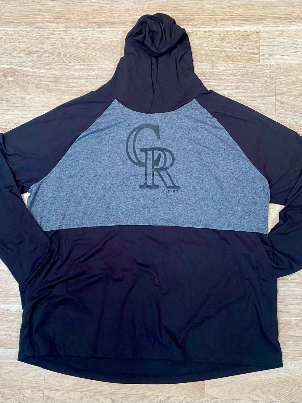 Colorado Rockies Hoodie Men’s 3XL Grey & Black Fanatics MLB Pullover Sweatshirt